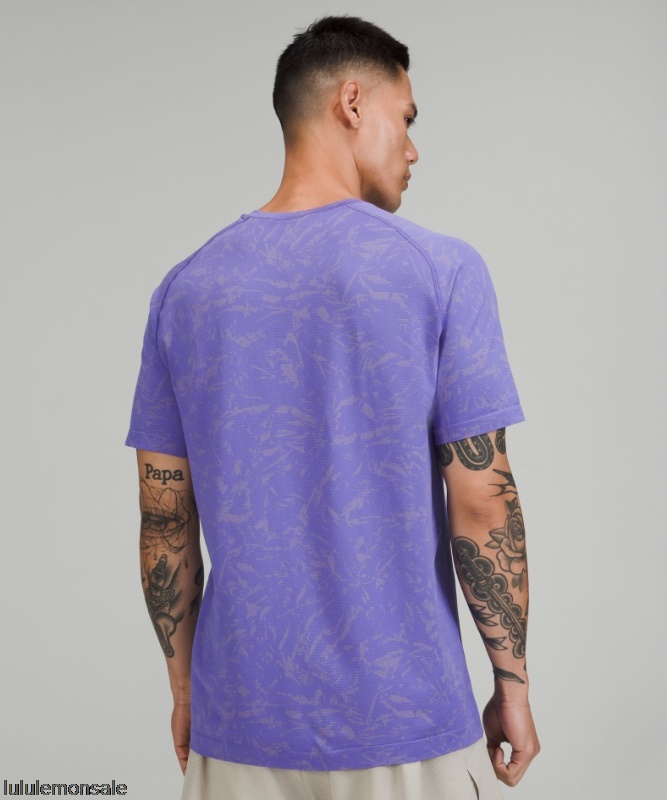 Lululemon Deutschland DELULU766 | Lululemon Deutschland Block Floral Prosecco Metal Vent Tech Kurzarmshirt 20